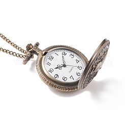 San Valentino regali in lega mista piatto collana ciondolo tondo orologio da tasca&nbsp;WACH-N012-M