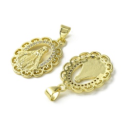 Colgante micropavé cubic zirconia de latón&nbsp;KK-H472-53O-G