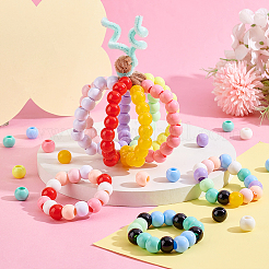 195шт 13 цвета акриловые европейские бусины&nbsp;OACR-PH0004-48