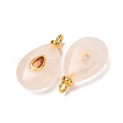 Colgantes naturales de cuarzo rosa&nbsp;GG-CBAA798-01G-01