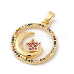 Латунные микро проложить кубического циркония подвески&nbsp;LS-ZIRC-I069-02G-04