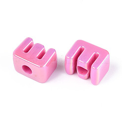 Непрозрачные акриловые бусины с УФ-покрытием PACR-ZX018-04E