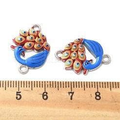 Сплав королевский синий эмаль соединительные подвески&nbsp;FIND-U033-02P