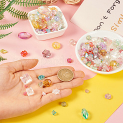 100 г прозрачных акриловых бусин PACR-TA0001-12