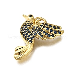 Латунные микропаве прозрачные подвески с фианитом ZIRC-I070-066G