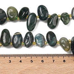 Природные моховой агат бисер нитей&nbsp;G-P604-A11-01