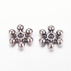 Тибетском стиле сплав Шарики прокладки&nbsp;TIBEB-1171-AS-FF