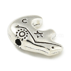 Сплавочные овальные бусины тибетского стиля  FIND-U015-40AS