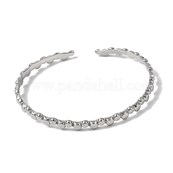 Браслеты-манжеты из нержавеющей стали 304 для женщин BJEW-H635-01P