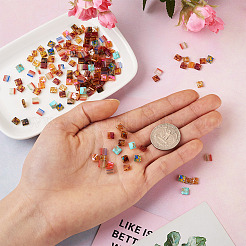 200 шт. 10 вида прозрачных стеклянных бусин SEED-CD0001-05