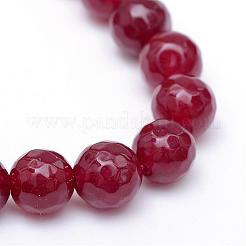 Chapelets de perle en jade blanc naturel&nbsp;G-R346-10mm-02