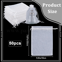 50 шт. большие мешочки из органзы OP-SP0001-03C-01