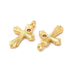 Подвески из экологически чистой латуни с микропаве из кубического циркония&nbsp;KK-A177-30G