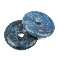 天然アパタイトのペンダント  ドーナツ/円盤チャーム  30x5.5~6mm  穴：5mm&nbsp;G-B196-01B-05