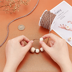 Двухслойный плетеный шнур из искусственной кожи длиной 10 м. LC-PH0001-07A