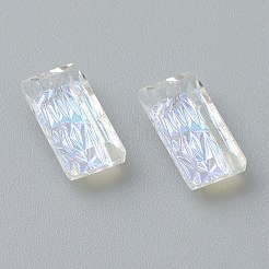 Подвески из тисненого стекла со стразами&nbsp;GLAA-J101-07A-001SI