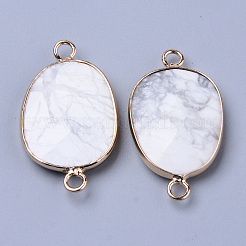 Natürliche Howlite verbindet Anschlüsse&nbsp;LS-G-R472-01G