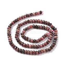 Природные родонит бисер нитей G-E591-03