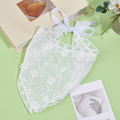 1 bandeau foulard triangulaire en dentelle&nbsp;AJEW-CY0001-62A