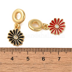 Стеллажное покрытие латунь проложить прозрачный кубический цирконий европейские подвески с подвесками KK-P279-01G