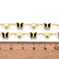 Латунные цепи со стеклянными звеньями CHC-T018-15B-G