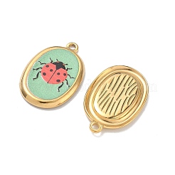 Подвески из нержавеющей стали 304 с эмалью&nbsp;STAS-K295-53G-01