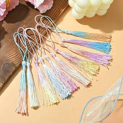 30 шт. градиентное украшение с кисточкой из полиэстера&nbsp;HJEW-CJ0001-10