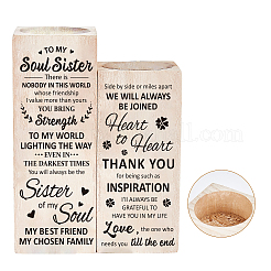 Деревянный подсвечник AJEW-WH0257-010