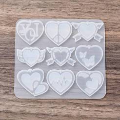 Тема дня святого валентина diy кулон силиконовые Молды&nbsp;SIL-F016-03B