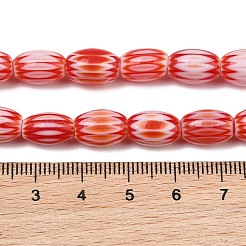 Handgefertigte ovale Millefiori-Glasperlenstränge&nbsp;LK-Z001-01B-06