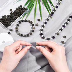 Естественно лабрадорита круглых бусин пряди&nbsp;G-AR0002-48