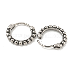 Серьги-кольца из хирургической нержавеющей стали 316 EJEW-D096-12AS-06