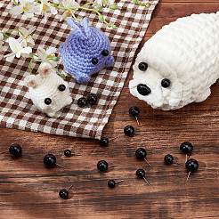 200 шт. 4 стиля круглых пластиковых глаз для валяния&nbsp;DOLL-PH0001-47