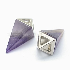 Подвески из натурального аметиста &nbsp;KK-E757-D-05P