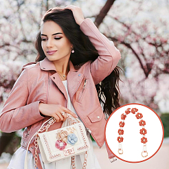 2 шт. хлопковый ремешок для запястья с цветочным узором&nbsp;HJEW-BBC0001-10E