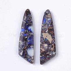 Синтетический регалит / имперская яшма / подвески из яшмы с морскими осадками&nbsp;G-S366-009A