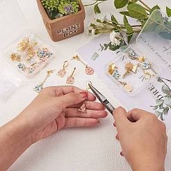 Наборы для изготовления сережек с драгоценными камнями своими руками DIY-SZ0008-72