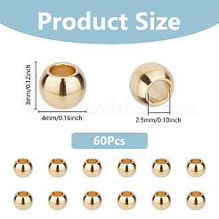 60 шт. 201 нержавеющая сталь разделительные бусины&nbsp;STAS-DC0016-36