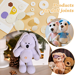 7 Stile bewegliches Gelenk Tierpuppenzubehör&nbsp;DIY-FH0007-97