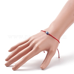 2шт 2 цвета смолы сглаза плетеные браслеты из бисера набор BJEW-JB08496