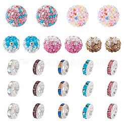 66 Stück 5 Stile Polymer Clay Pflaster Strass Perlen&nbsp;DIY-TA0013-93