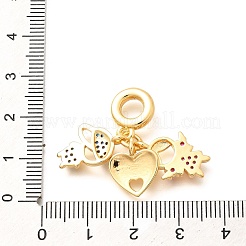 Европейские подвески-шармы с кубическим цирконием в виде мальчика KK-U048-24G