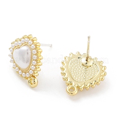 Сплав пластик имитация жемчуга серьги гвоздики аксессуары для поиска FIND-U006-11G