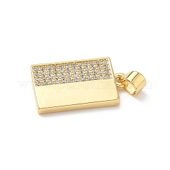 Латунные микро проложить кубического циркония подвески&nbsp;KK-D426-15B-G