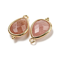 Граненые подвески из натурального клубничного кварца G-M431-15G-11