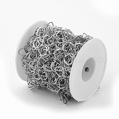 Cadenas de eslabones en forma de corazón de acero inoxidable 201 resistentes al deslustre&nbsp;CHS-F015-04P