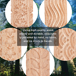 5 шт. Деревянная скалка 5-х видов DIY-GF0004-95