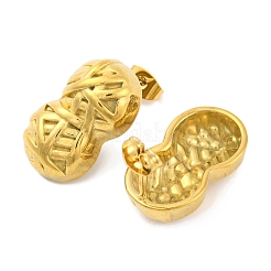 Серьги-гвоздики из нержавеющей стали 304 с ионным покрытием (IP)&nbsp;EJEW-H013-01G