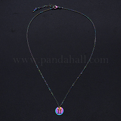 201 подвеска из нержавеющей стали ожерелье NJEW-S105-JN627-3