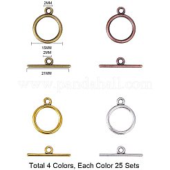 Chiusure toggle di sitle tibetano&nbsp;TIBE-PH0004-96-NR